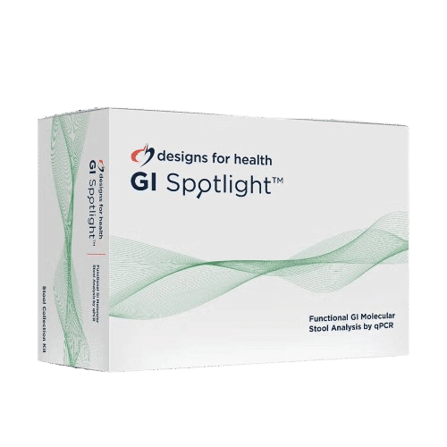 GI Spotlight gut health testing kit box