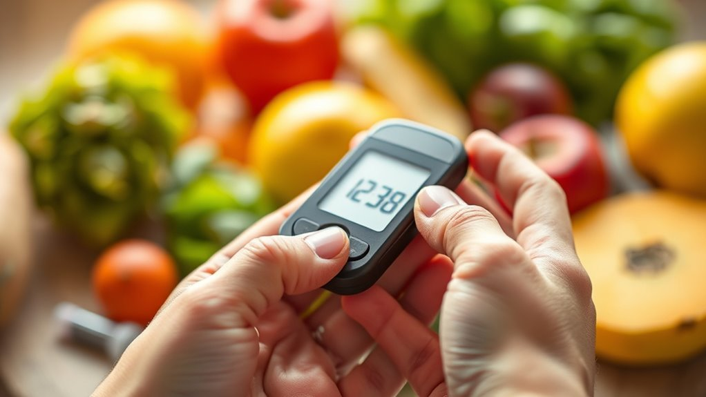 closep photo of a person's hands holding a glucose meter